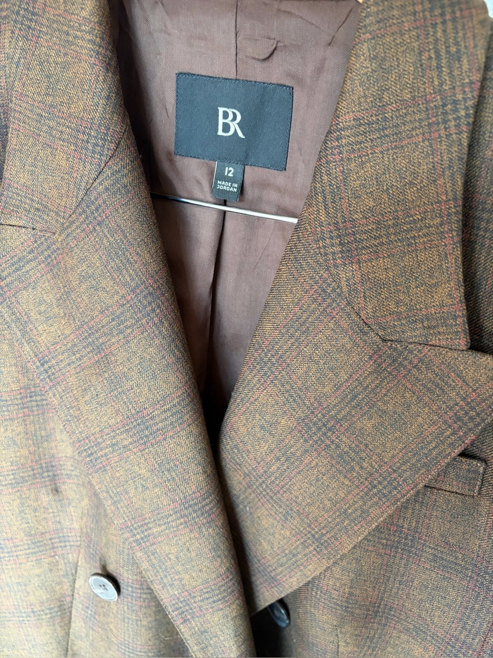 Banana Republic Fabbrica Alta by Marzotto Double‑Breasted Wool Blazer – Size 12